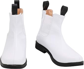 Mens Imperial Stormtrooper White Boots Shoes Halloween Cosplay Costume
