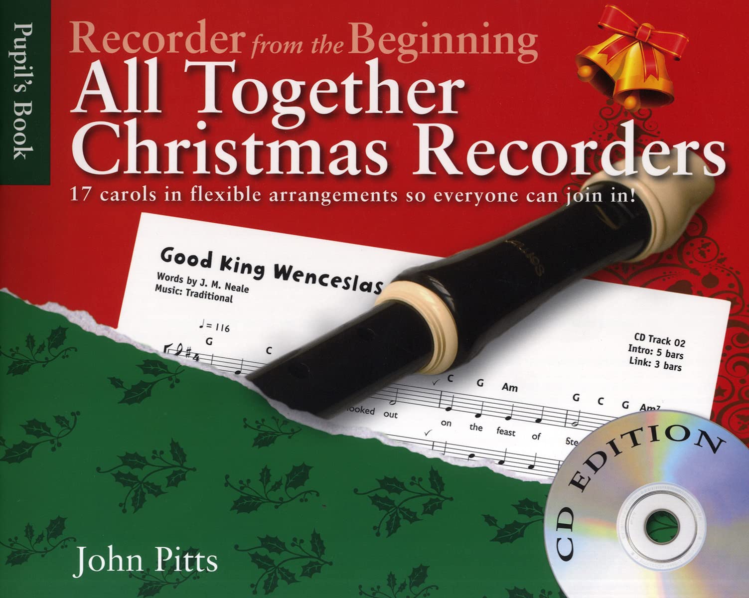 John Pitts Recorder From The Beginning All Together Christmas Bk/Cd