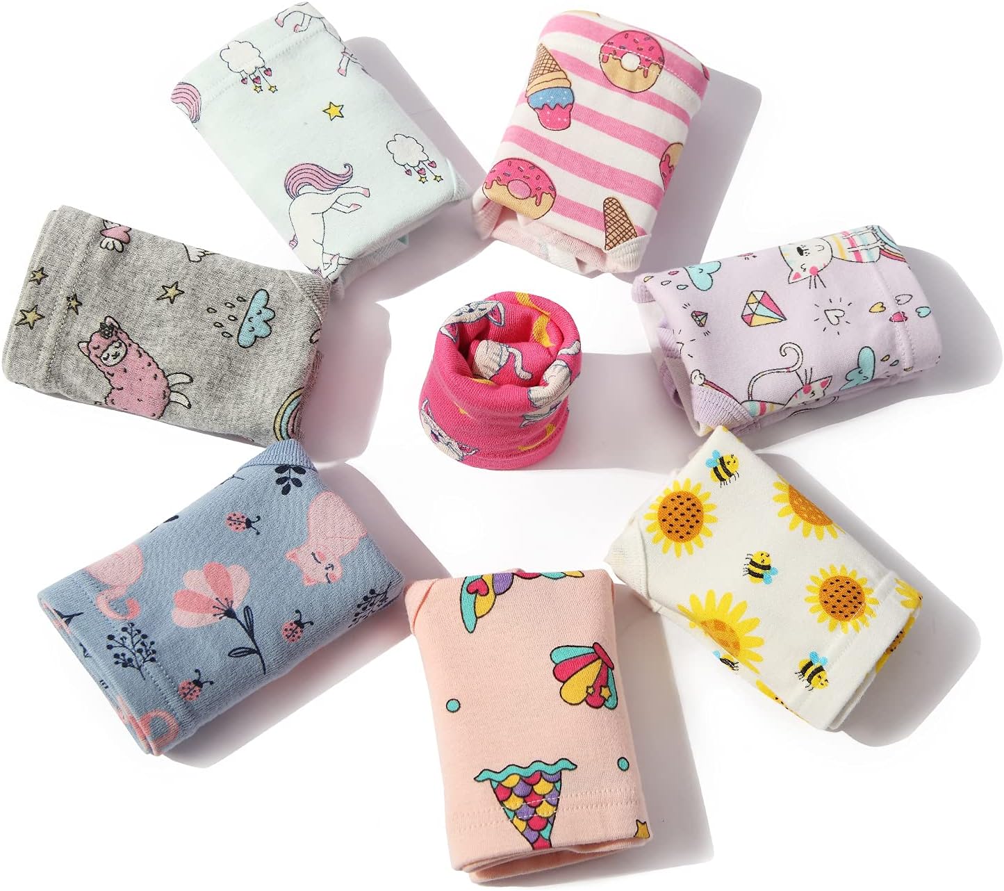 Girls' Cotton Brief Breathable Toddler Panties Kids Assorted Underwears 6-8 pieces - Image 3