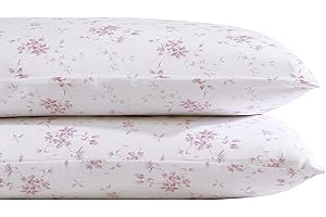 Laura Ashley Home - Shabby Chic Pillowcases in Garden Muse Pink