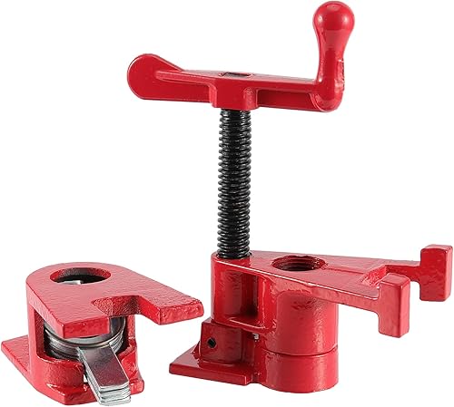 Miniatura 2 de Paquete de 4 abrazaderas de tubo de 3/4 pulgadas, juego de abrazaderas de tubo para pegar madera, abrazadera de hierro fundido resistente para