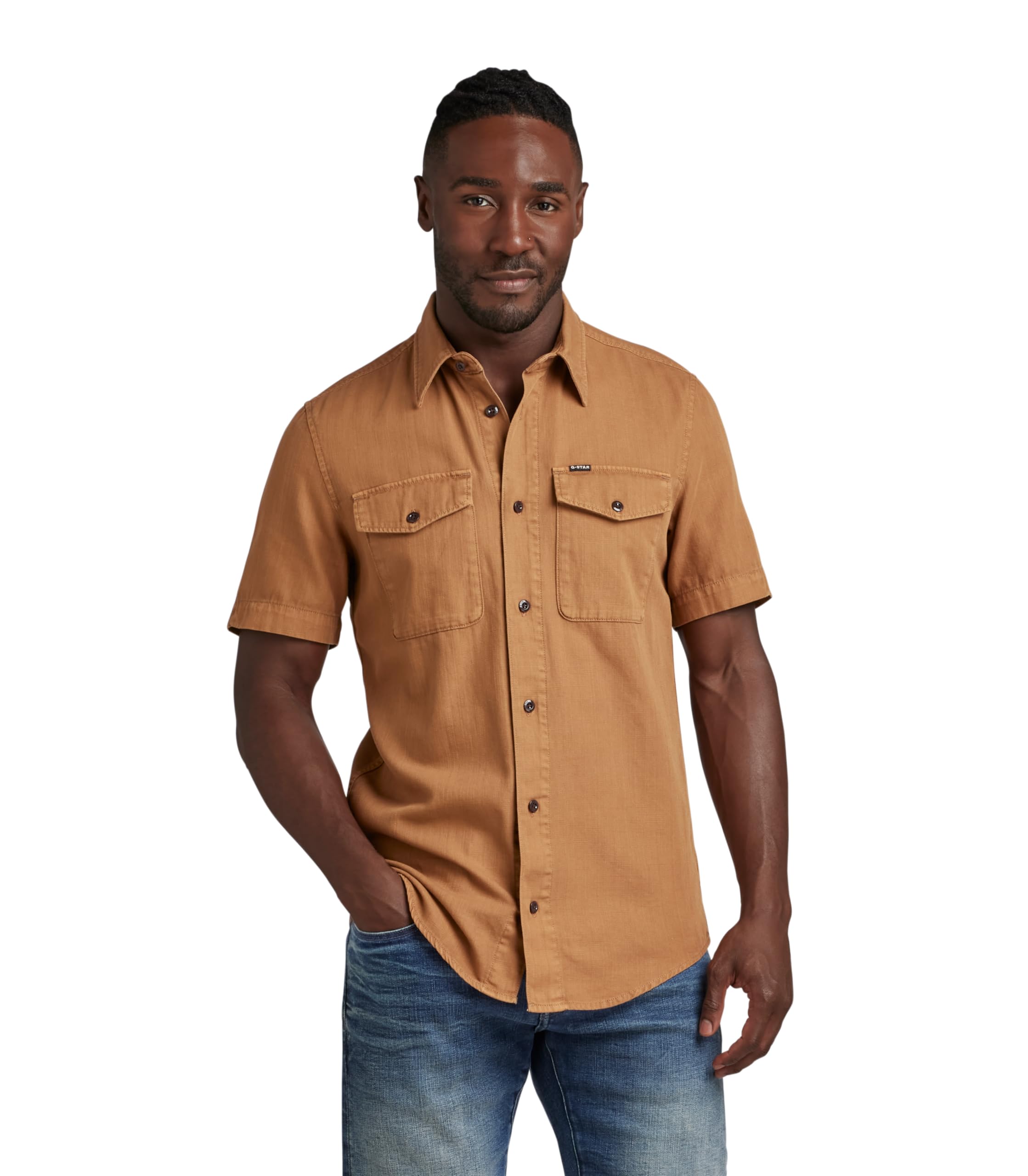 G-Star RAW Herren Marine Slim Hemd