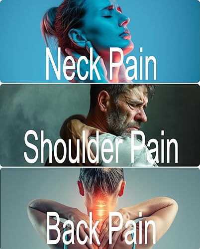 Miniatura 5 de Masajeador de cuello con calor, masajeador eléctrico de espalda para aliviar el dolor de tejido profundo, masajeador inalámbrico de hombros similar