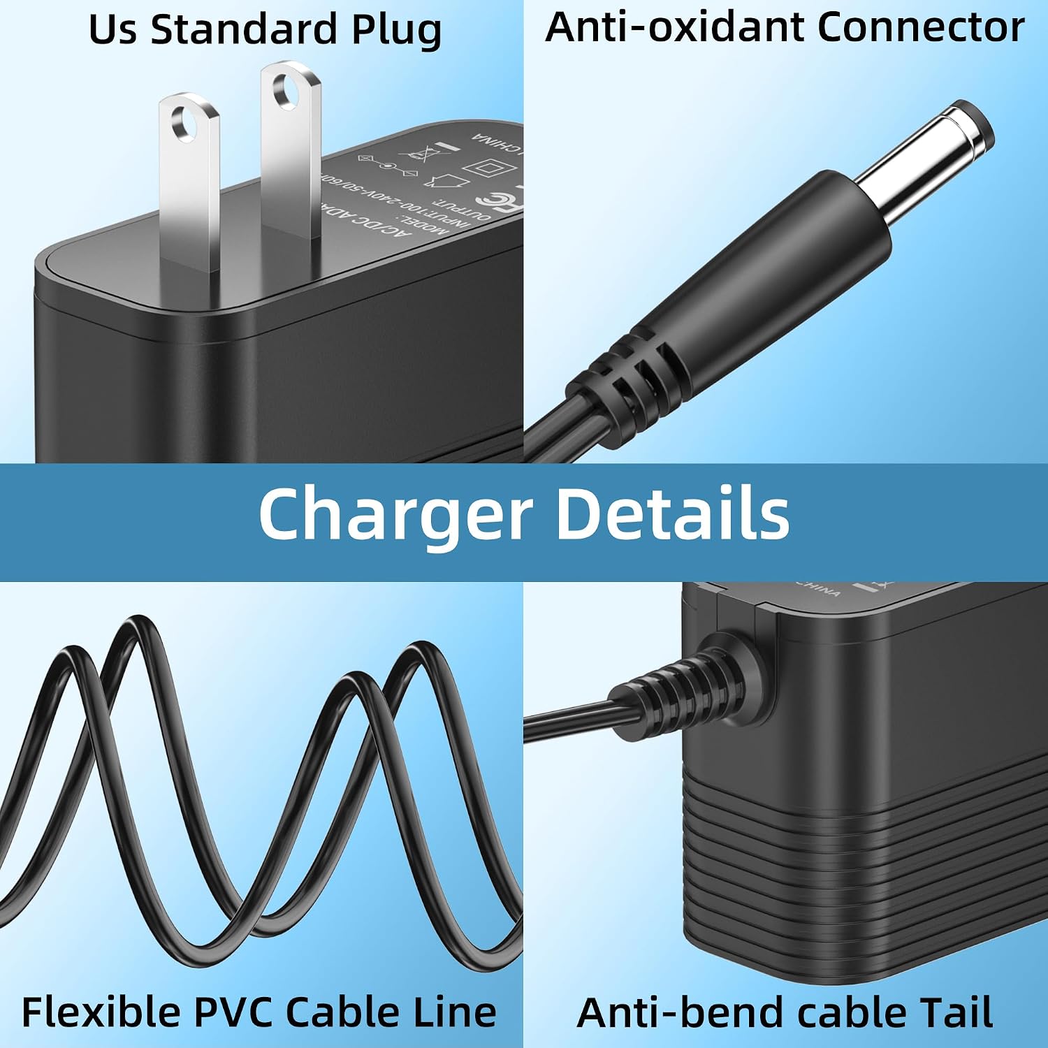 Charger Compatible with AVID 20V Cordless Drill, 21V Power Adapter for OUBEL for AILUKI for KIMO for Adedad for OAKLAR for DEKO for Bielmeier for DEKOPRO Drill Driver AC Adapter Supply