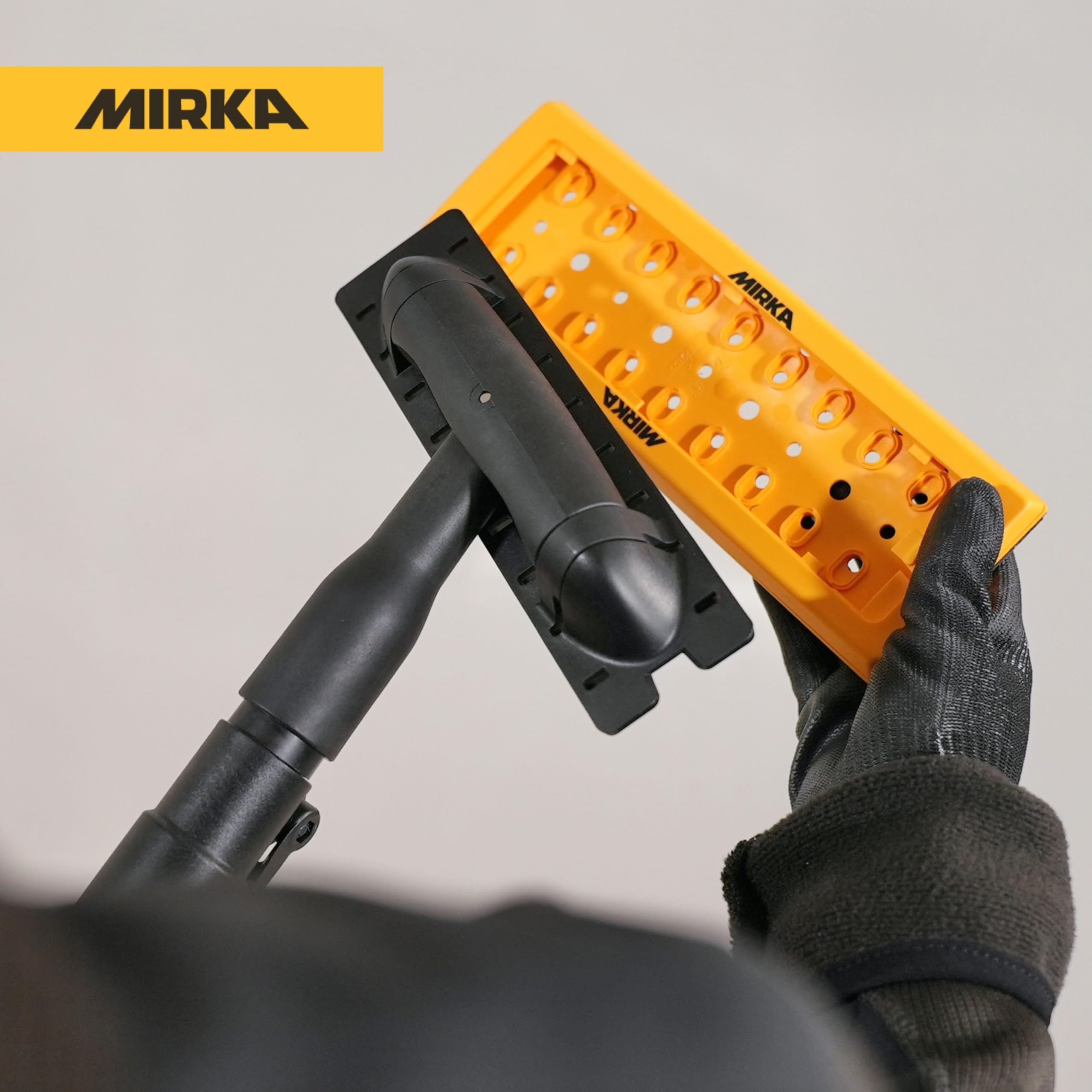 Image secondaire de Ponceuse manuelle DecoSander Mirka avec manche télescopique pour finitions lisses