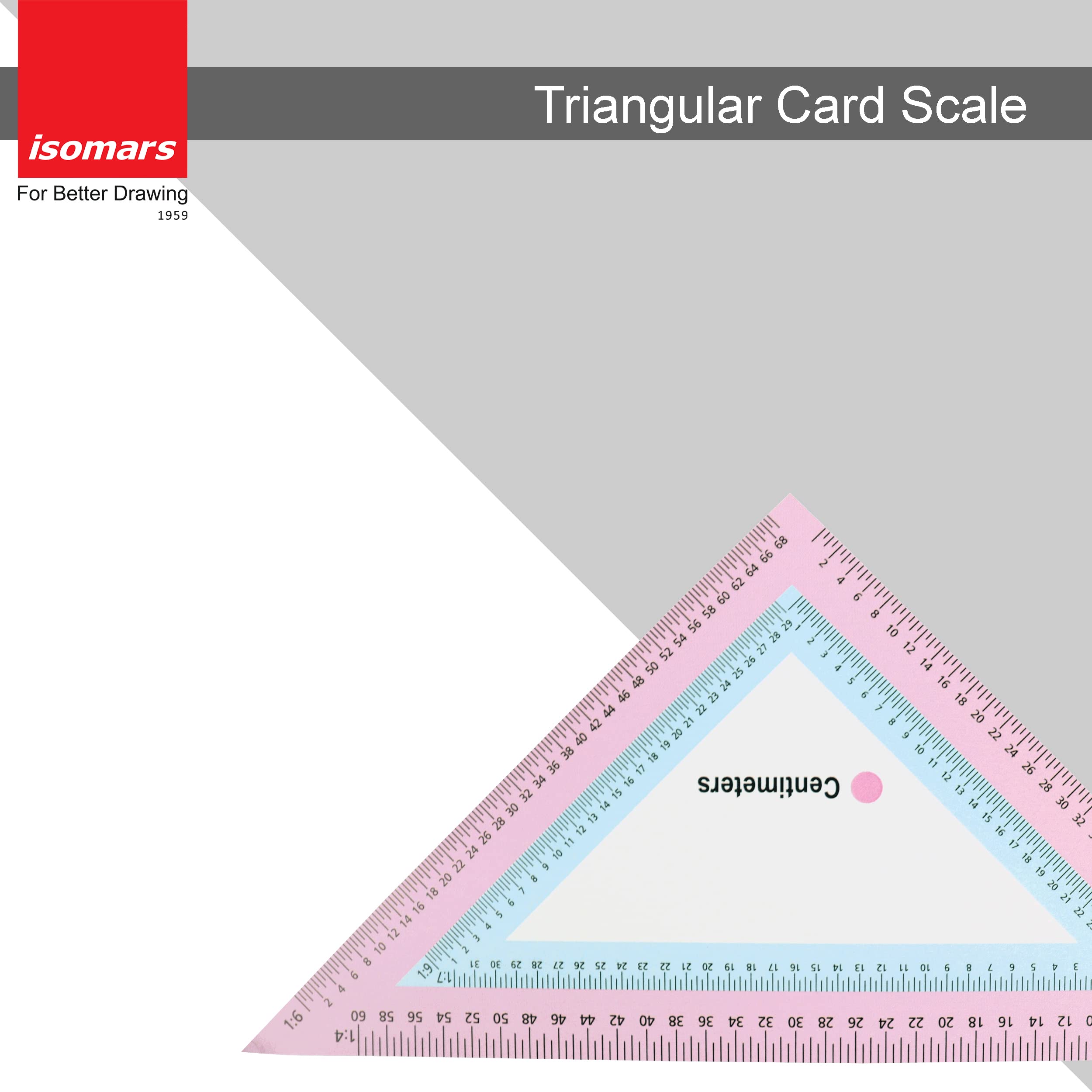 Isomars Triangular Card Scale - Set Of 4 1