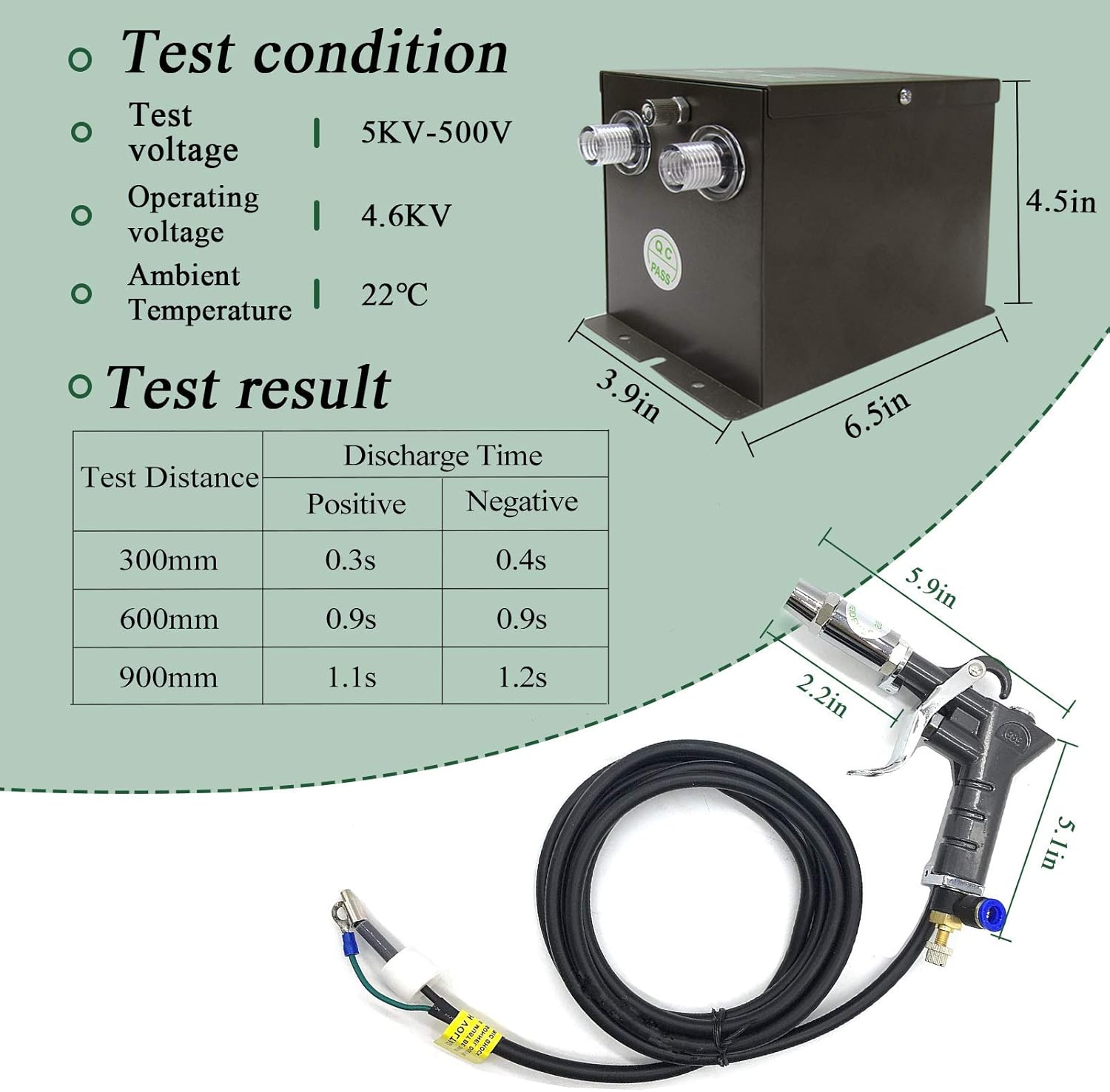 Frее Shірріng 🛒 KUNHEWUHUA Antistatic Air Gun Ionizing Air Gun Electrostatic Guns with 4.6KV High Voltage Generator 110v