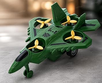 Zest 4 Toyz Fighter Jet Toy for Kids | Aeroplane for Kids | Military Aircraft Toy Set | Toys for Boys | Birthday Gifts for Boys & Girls - Multicolor (Pack of 1)