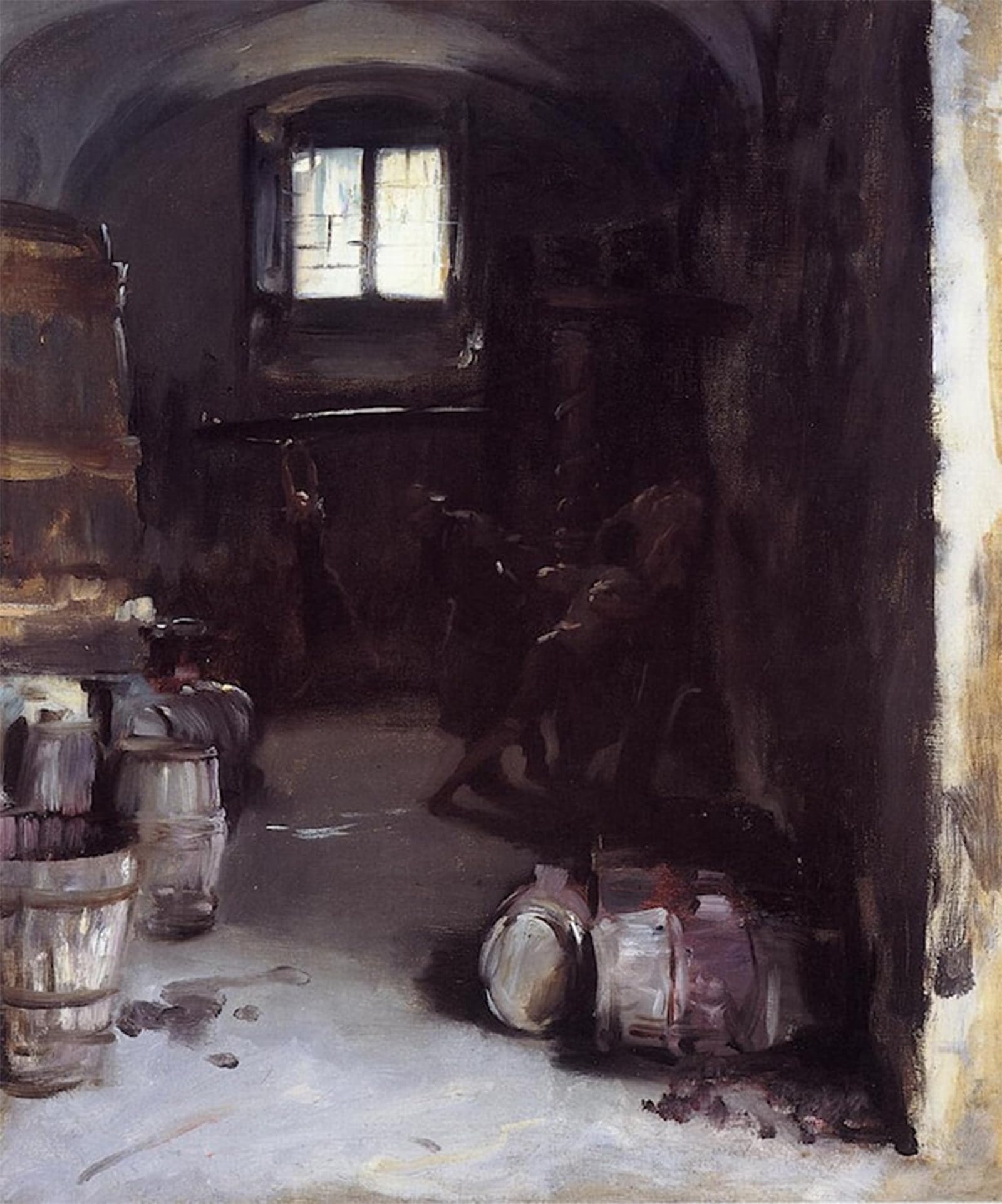 POSTERIIk Famous Print Pop Art Wall Art Graffiti Pressing the Grapes: Florentine Wine Cellar John Sargent Art Prints for Home Decor 60x90cm