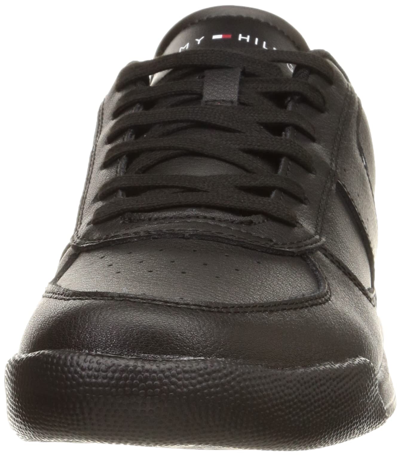 Tommy Hilfiger Herren Low Lightweight Leder Sneaker, Schwarz, 40 EU – Ansicht 2