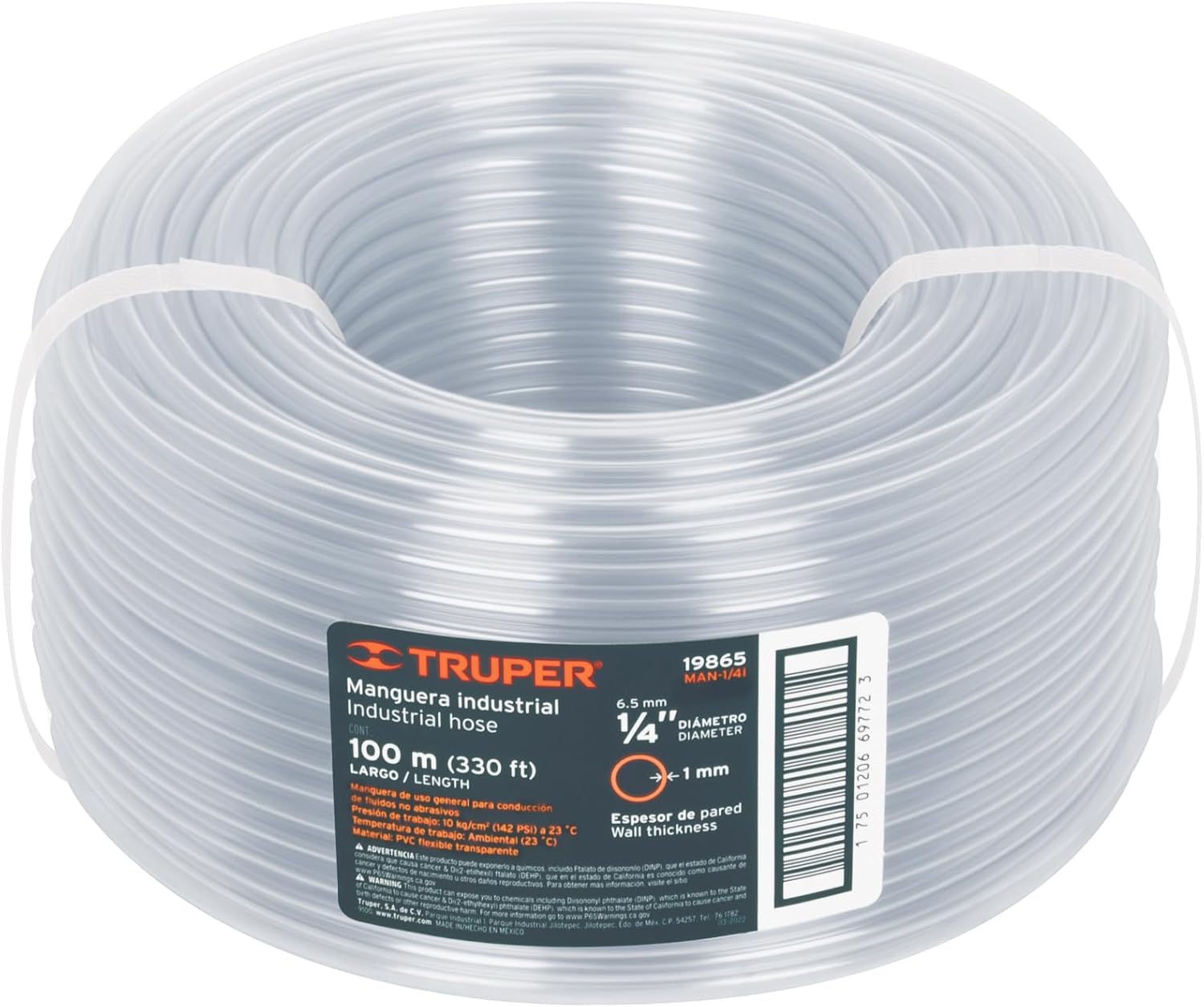 TRUPER MAN-1/4N 328 ft Water Level Hoses, 1/4" Diameter