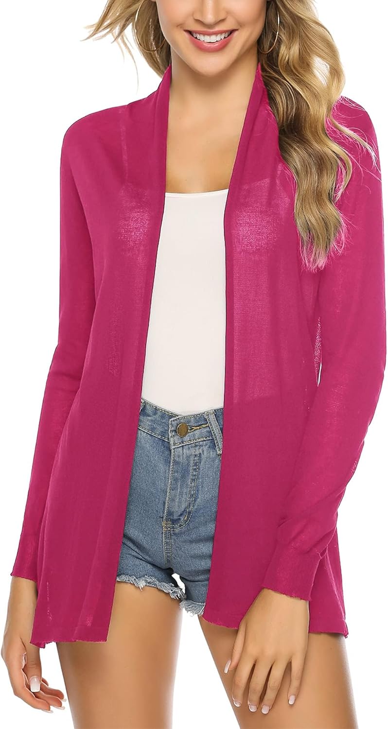 Totatuit Women's Lightweight Sheer Kimono Cardigan UK Ubuy