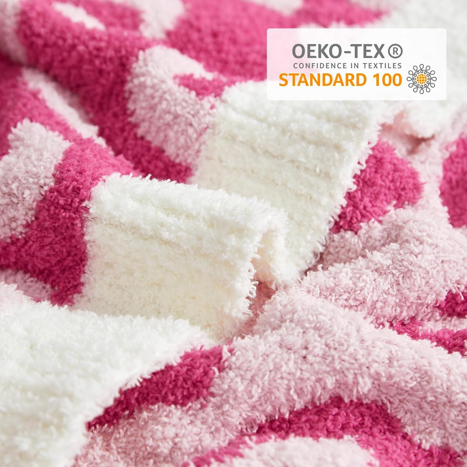 Snuggle Sac Ultra Soft, Warm Plush Blanket - Reversible Cheetah/Pink Leopard Throw, 50x60 inches