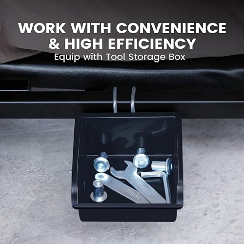 Miniatura 5 de Creeper, 36 pulgadas 2 en 1 Z Creeper asiento 330 libras capacidad silla de garaje ajustable plegable plegable enredadera de coche con 6 piezas