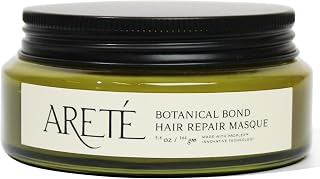ARETÉ Botanical Bond Hair Repair Masque, Plant‑Derived PROPLEX Repair Treatment Hair Mask with Quinoa, Olive, Buriti & Sweet Basil for Strength, Shine & Frizz Control, 5.8 oz
