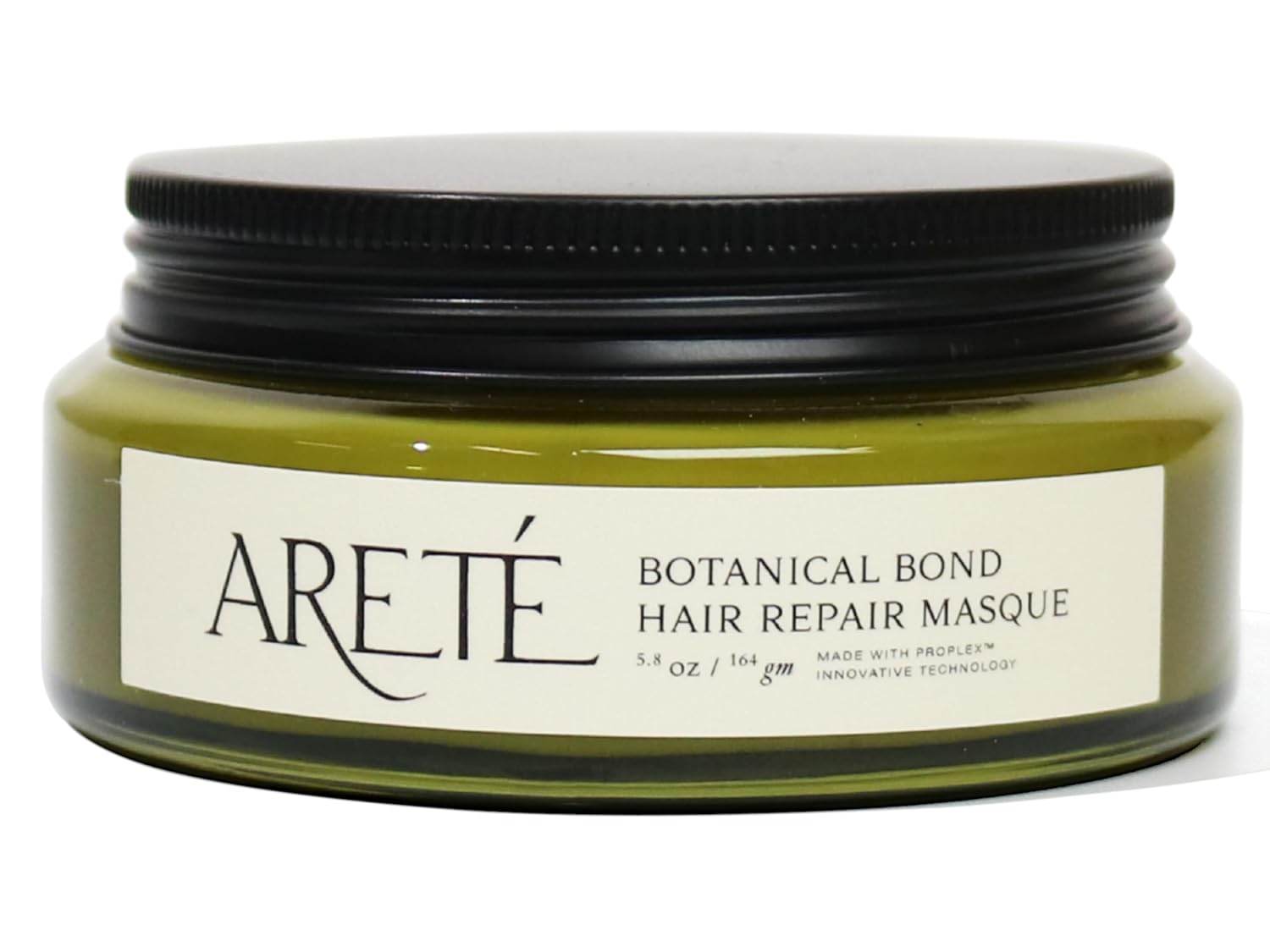 ARETÉ Botanical Bond Hair Repair Masque, Plant‑Derived PROPLEX Repair Treatment Hair Mask with Quinoa, Olive, Buriti & Sweet Basil for Strength, Shine & Frizz Control, 5.8 oz