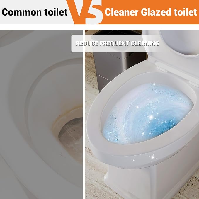 Inodoro de una pieza Garvee con asiento suave y doble descarga miniatura 8