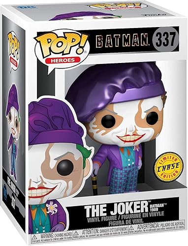 Miniatura 3 de POP DC Heroes Batman 80th  Joker (1989) Edition Chase Funko Pop! Figura de vinilo (incluye funda protectora compatible con caja Pop Box) multicolor