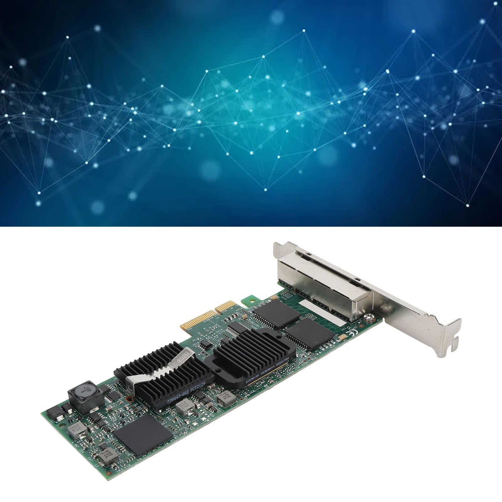 Hidyliu Scheda di Rete PCIe Gigabit Adattatore Professionale a 4 Porte RJ45 per Prestazioni del Server Migliorate e Installazione Semplice