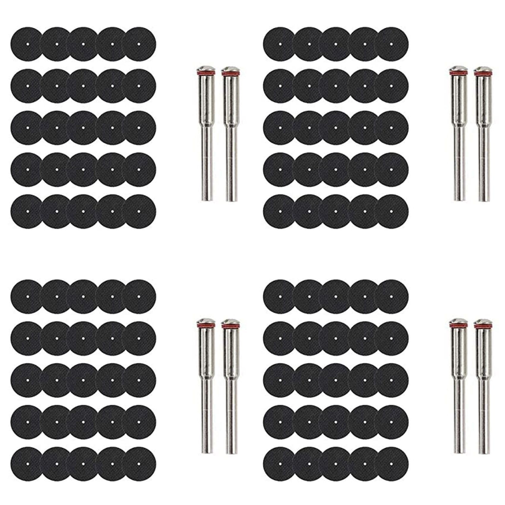 Jnchdghwa Black & Silver 100Pc 32Mm Grinding Wheel With Mandrels For Rotary Tools Resin Cutting Disc Mini Circular Saw Blade Rotary Cut Off Wheel