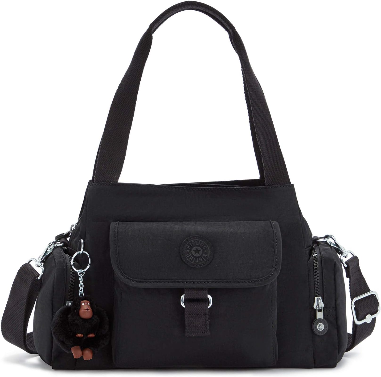 Kipling Felix Large Handbag Black Tonal