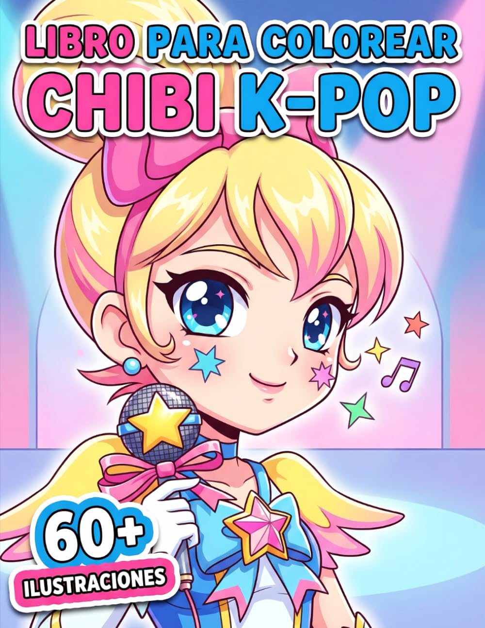 Libro para Colorear Chibi K-Pop: Más De 60 Ilustraciones Divertidas Y Adorables Para Niños, Adolescentes Y Momentos De Relajación