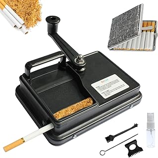 BeGrit Máquina de enchimento de cigarros para cigarros, botão de 8 mm, rolha de cigarros, máquina manual para cigarros c...