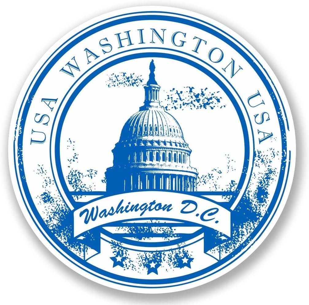 Amazon.com - Washington D.C. Vinyl Sticker Decal Laptop Car Bumper ...