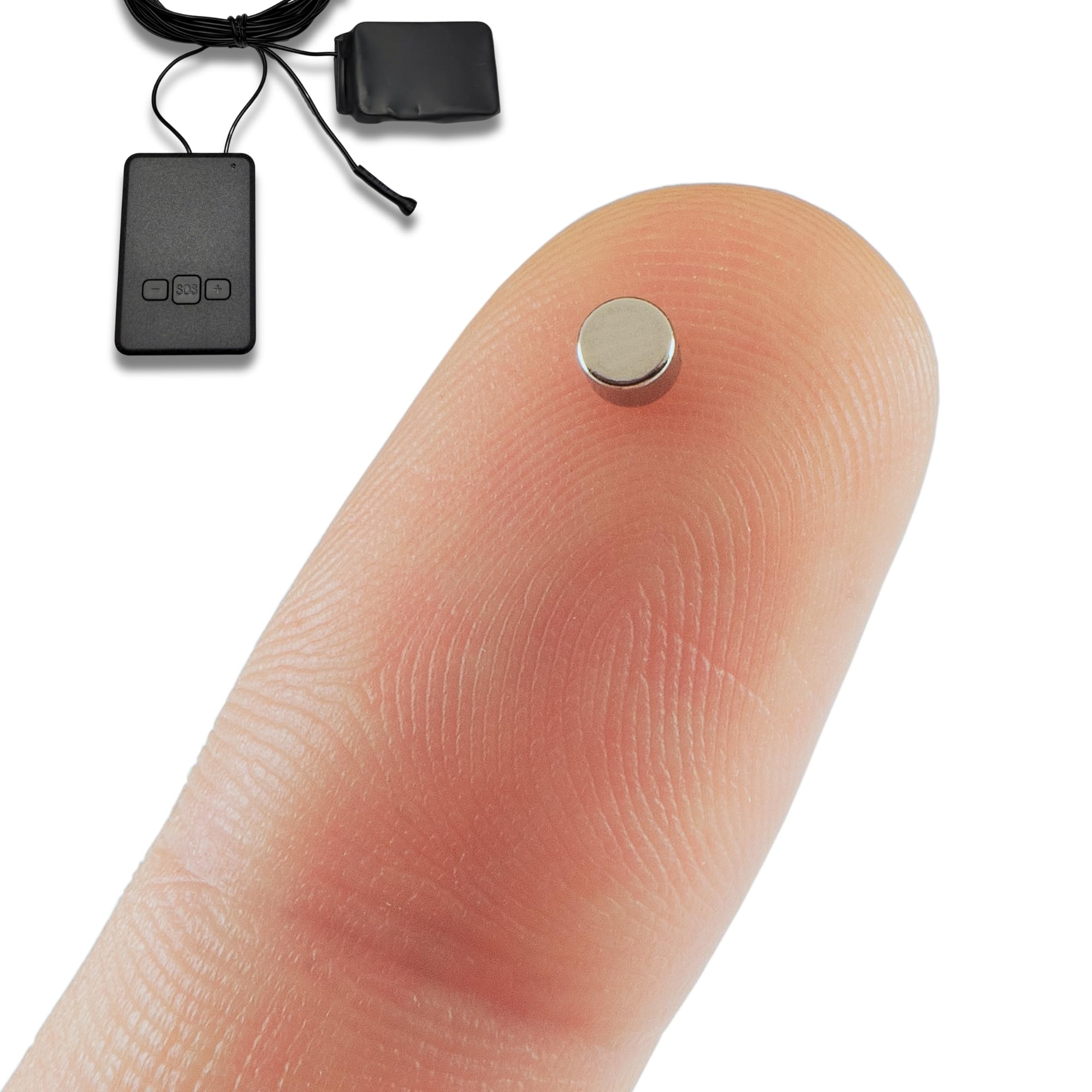 PingaOculto Pinganillo gsm Examenes Tarjeta Nano SIM Cable Oculto (Imán V6) | Sin móvil, Micrófono en cable, Invisible, Auricular inalámbrico, Tamaño mini, Auricular espía, Copiar en examen