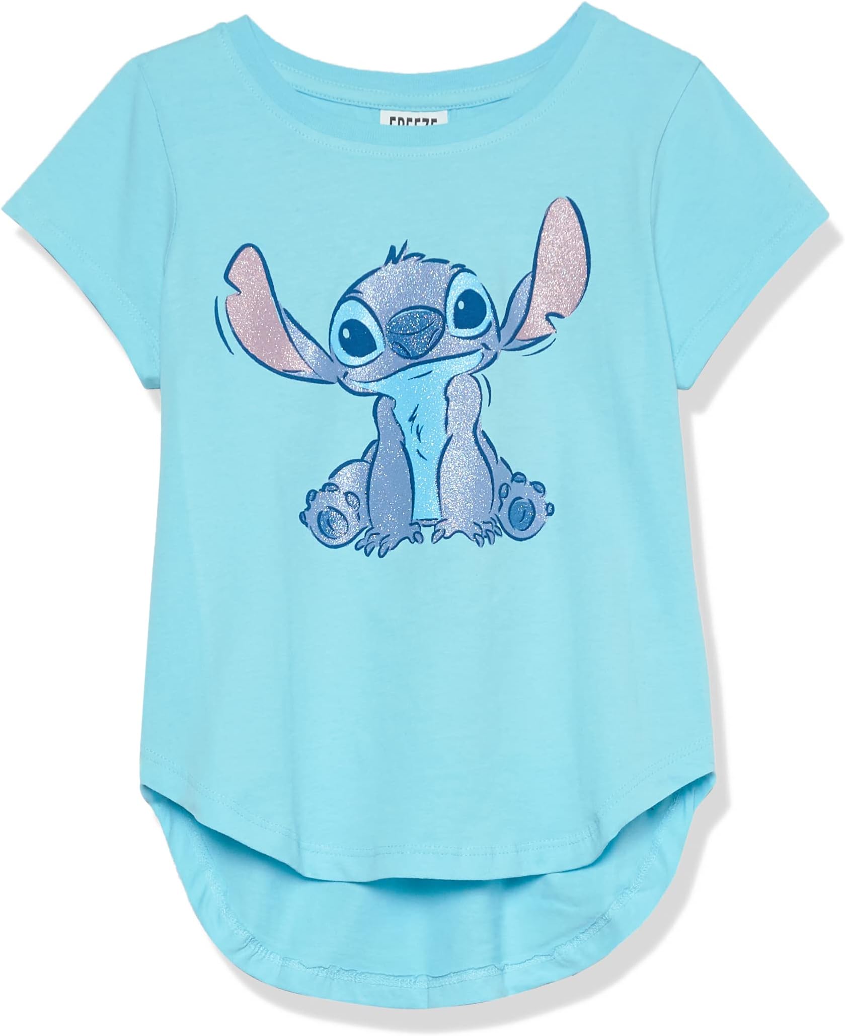 Girl's Lilo & Stitch Floral Ukulele Dance T-Shirt