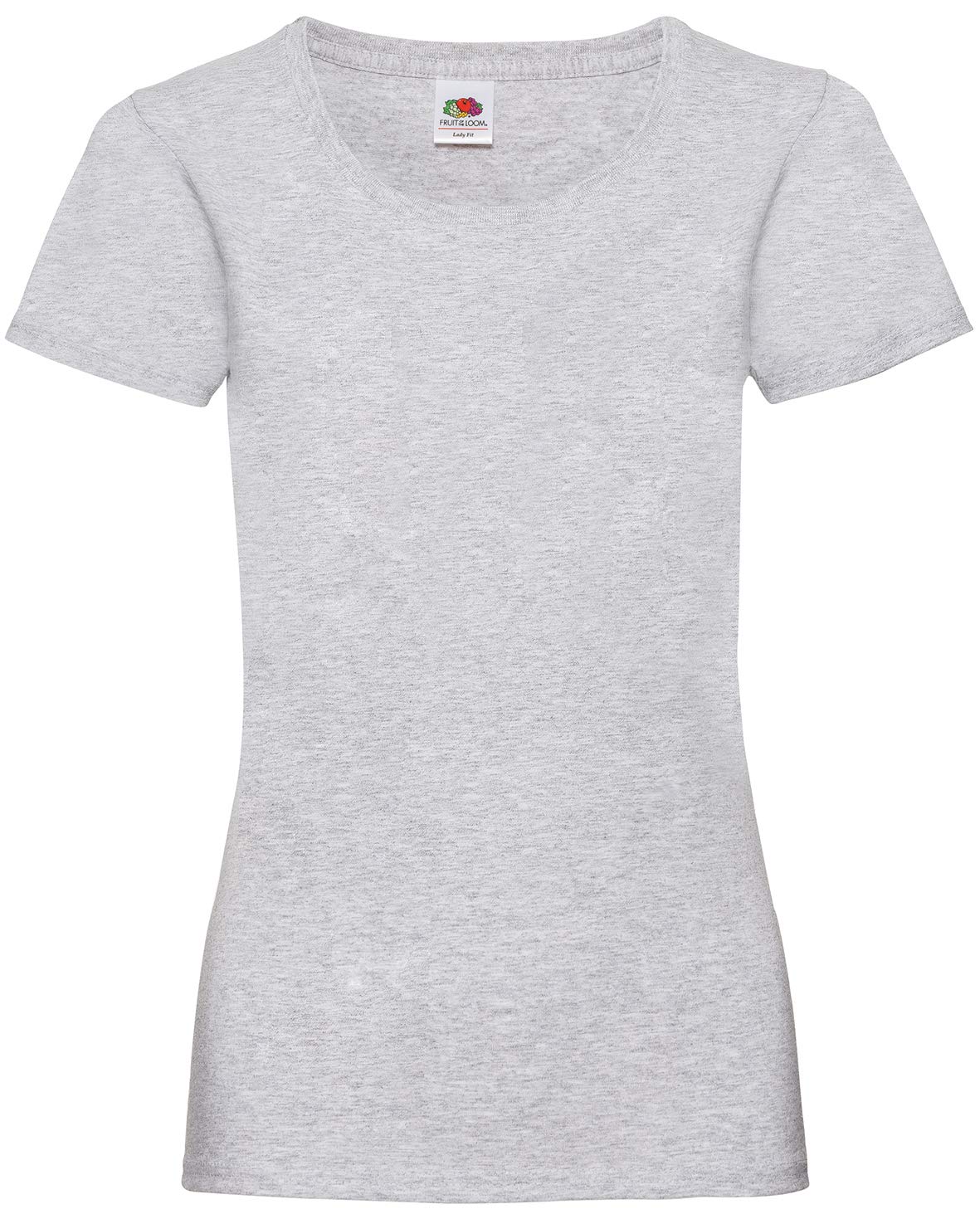 Fruit of the Loom Ladies/Womens Lady-Fit Valueweight Short Sleeve T-Shirt (XS) (Heather Grey)