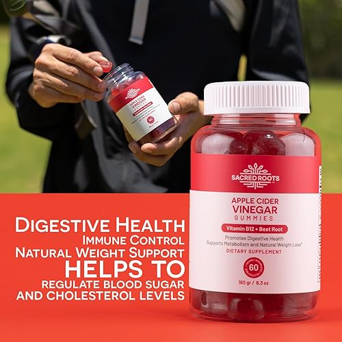 Miniatura 5 de Gomitas de vinagre de sidra de manzana, 60 gomitas  Apoya la digestión saludable, gomitas de vitaminas, gomitas ACV, sin azúcar añadido y sin