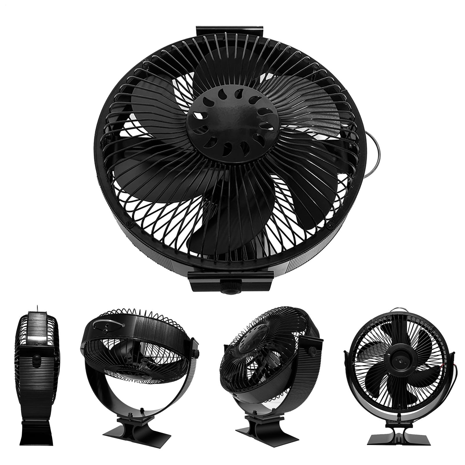 Ventilatore Per Stufa A Legna Silenzioso Termoelettrico Senza Batterie | Ventilatore Stufa Legna Senza Elettricità, Rotazione A 360 Gradi Circola Aria Calda Per Casa, Hotel, Ristorante E