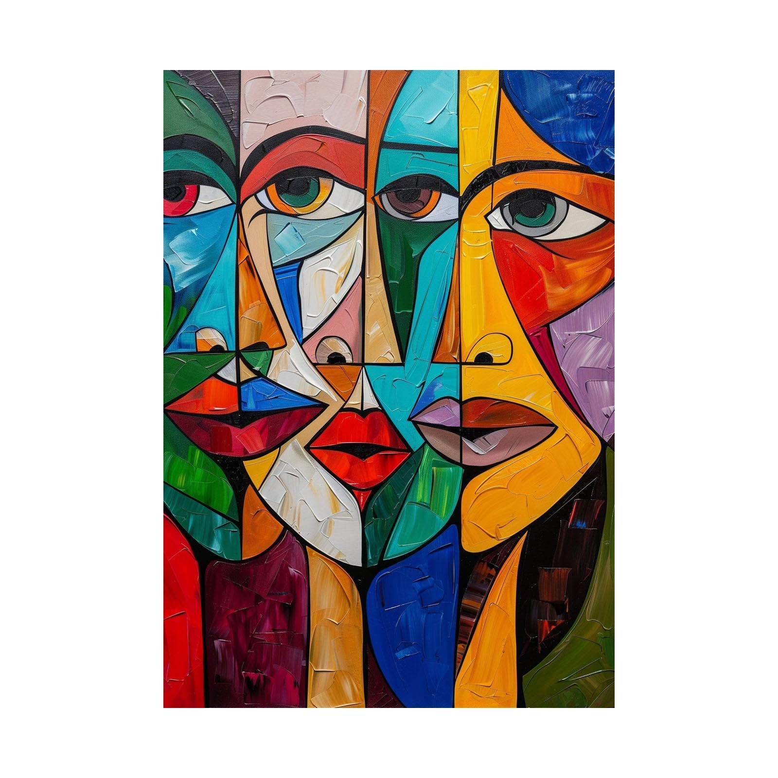 Decoración para el hogar sala de estar lienzo abstracto de pared 40x60cm 8