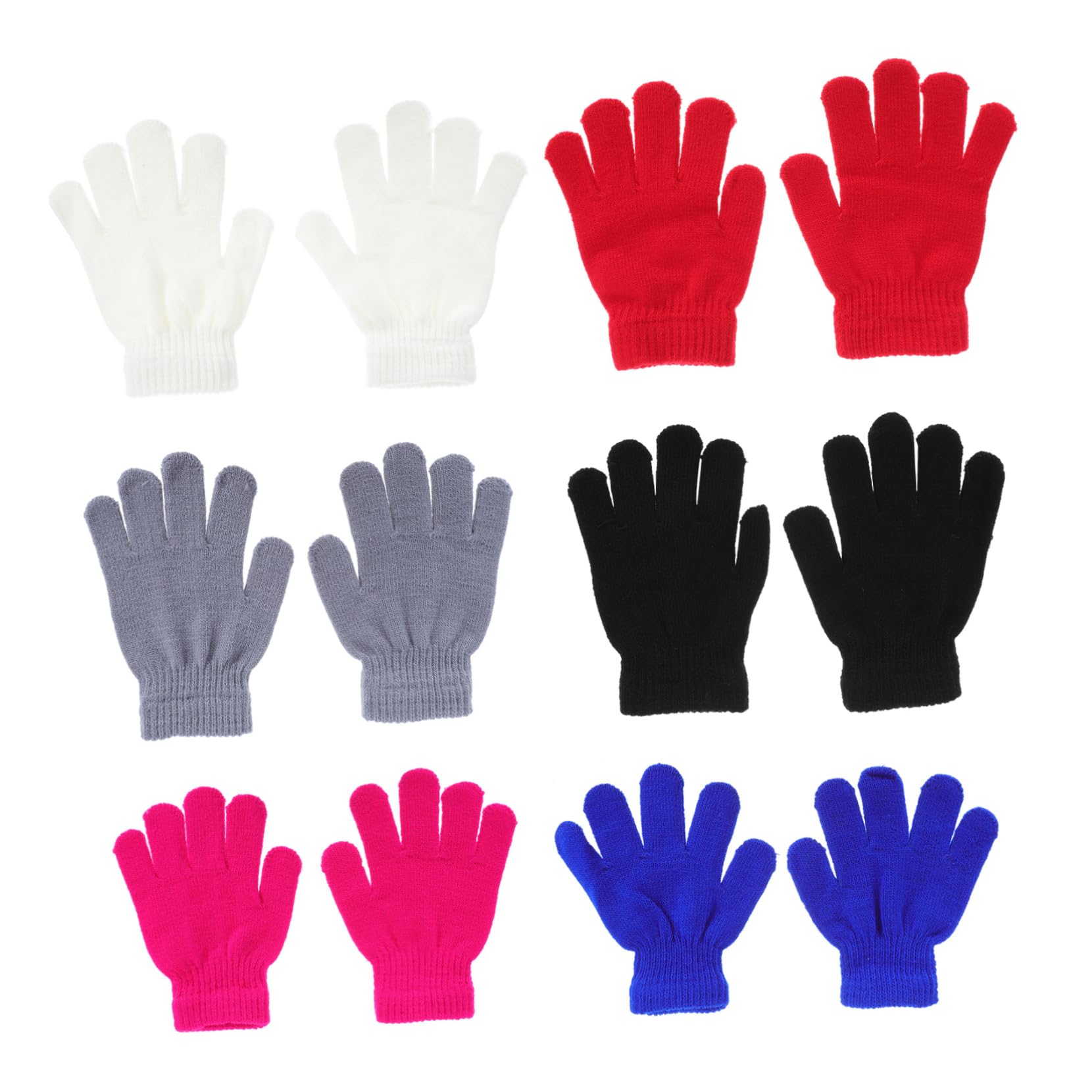 TOVINANNA Fashion Winter Full Finger Gloves for Boys and Girls Soft Warm Toddler Snow Gloves