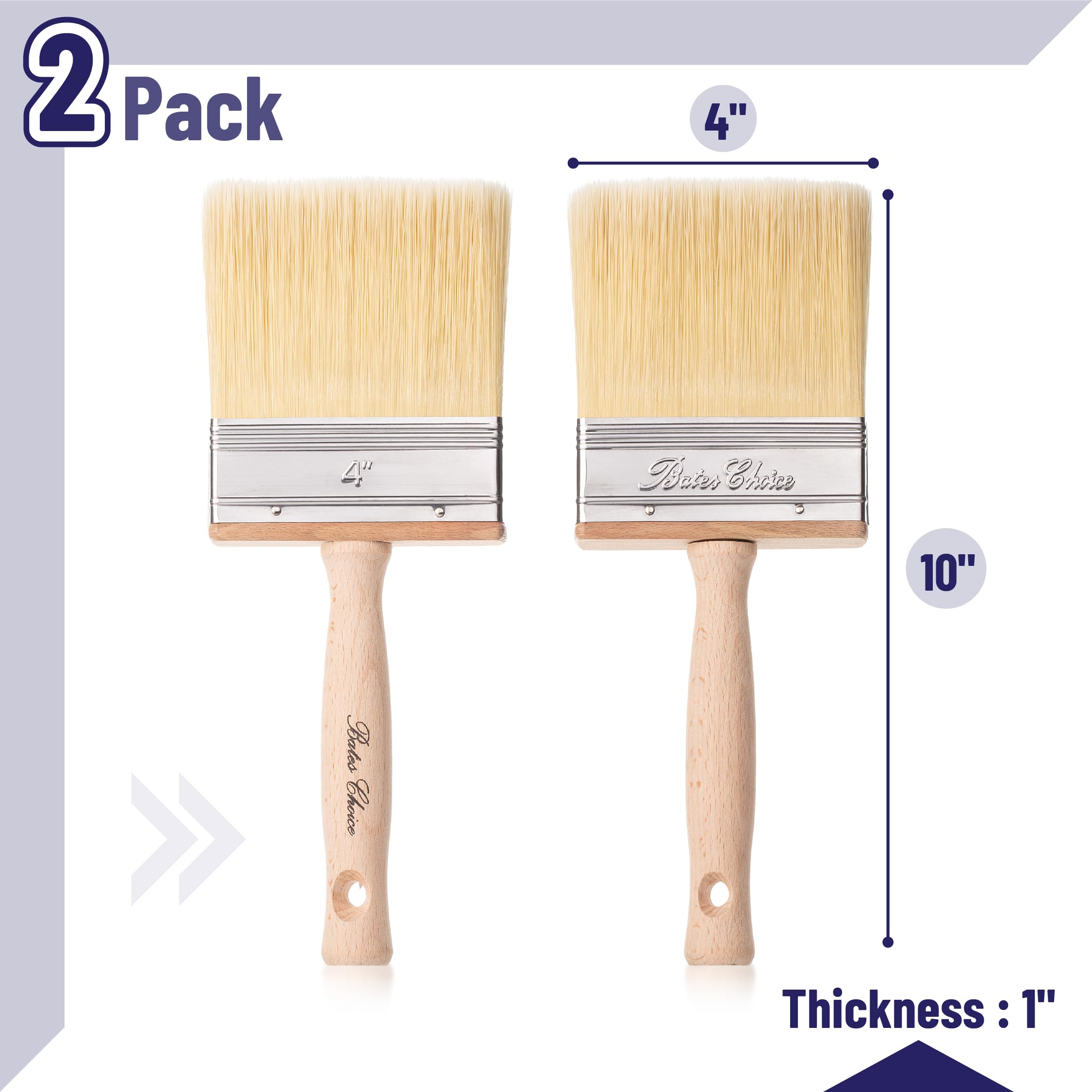 Deck Stain Brush Set - 2 Pack -2 Deck Stain Brush Set - 2 Pack -2