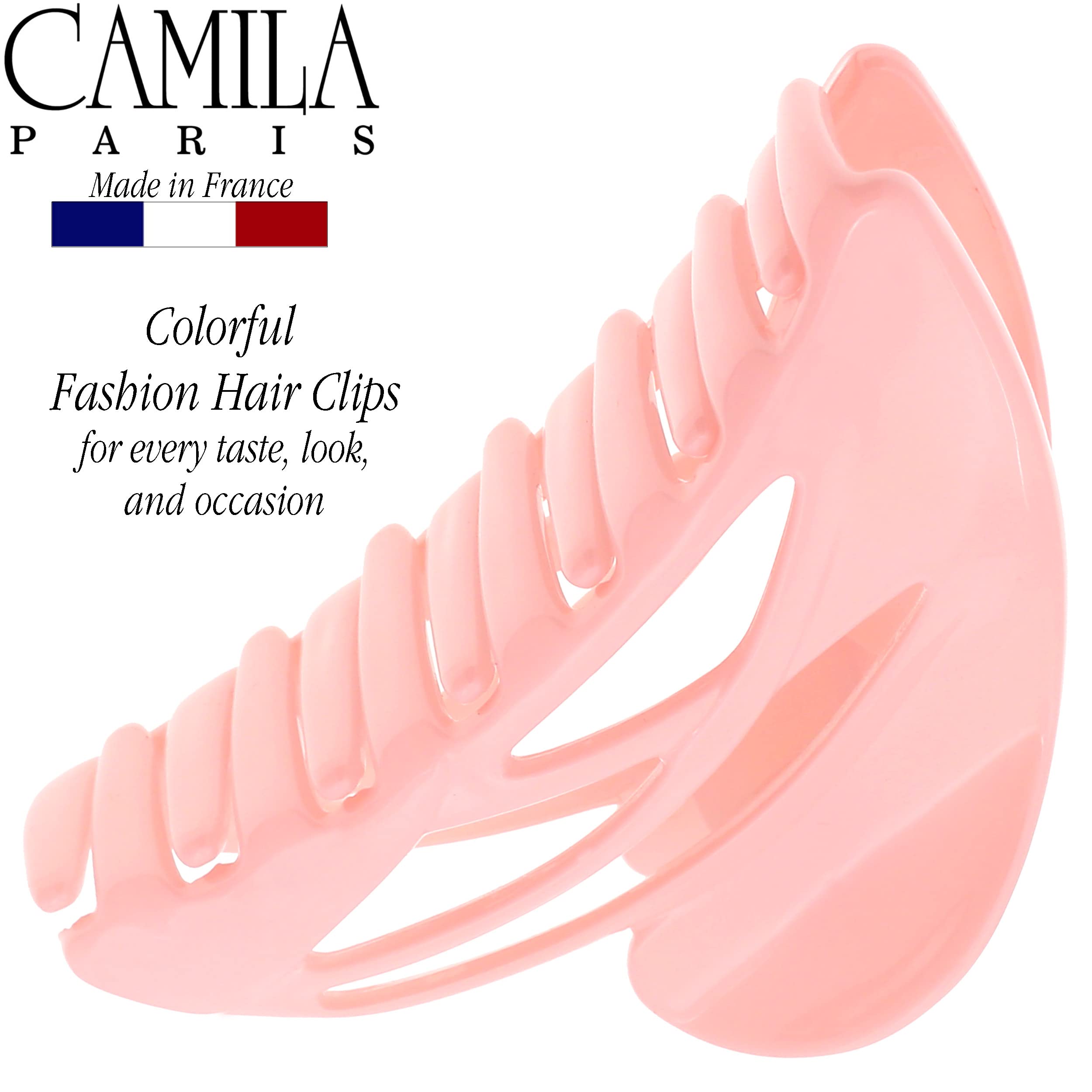 Amazon.com: Camila Paris CP3434 French Hair Clip for Women, Large Dolphin  Pink, Girls Hair Claw Clips Jaw Fashion Durable and Styling Hair  Accessories for Women, Strong Hold No Slip Grip Made in