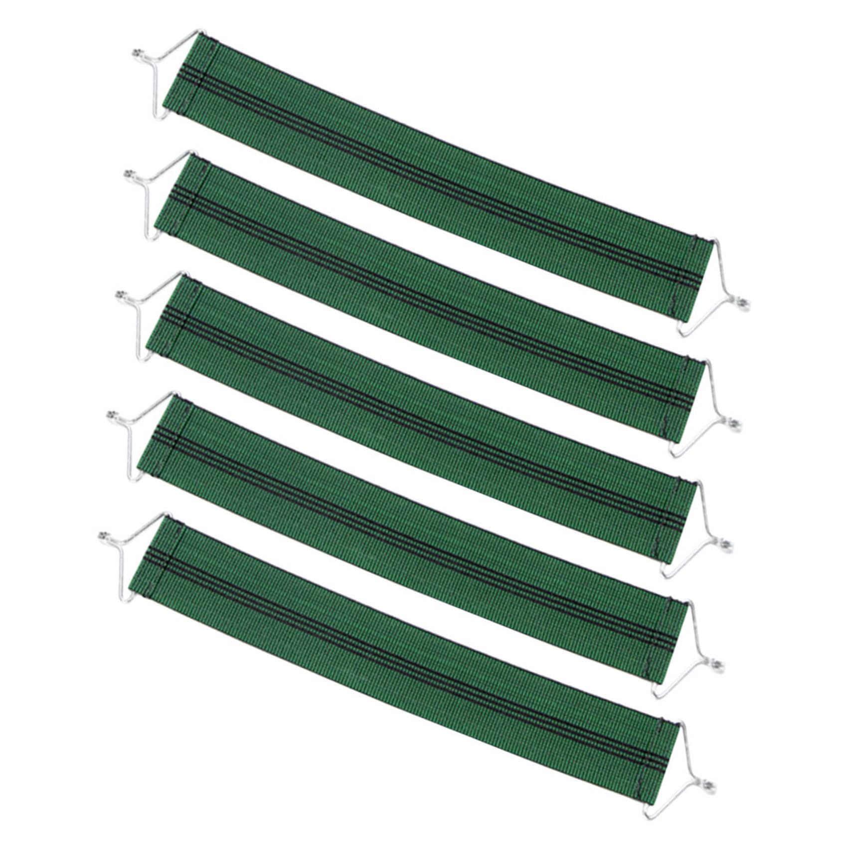 Cinturones de Cincha Elásticos Reforzados para Sillón Reclinable, 5 Piezas de Tela Verde Que Mejoran Soporte y Comodidad en Sillas Reclinables