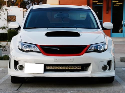 Miniatura 3 de iJDMTOY Barra de luz LED de 25 pulgadas para montaje en rejilla inferior compatible con Subaru Impreza WRXSTI, Incl 2011-14 (1) Barra de luz LED de