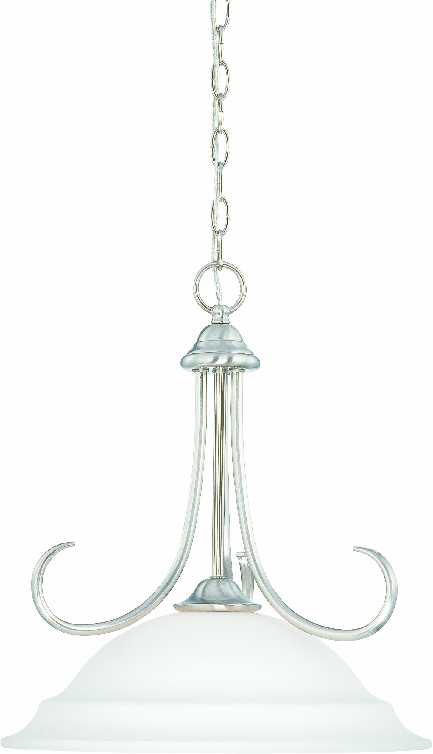 Thomas Lighting SL891678 Bella Collection 1 Light Pendant, Brushed Nickel