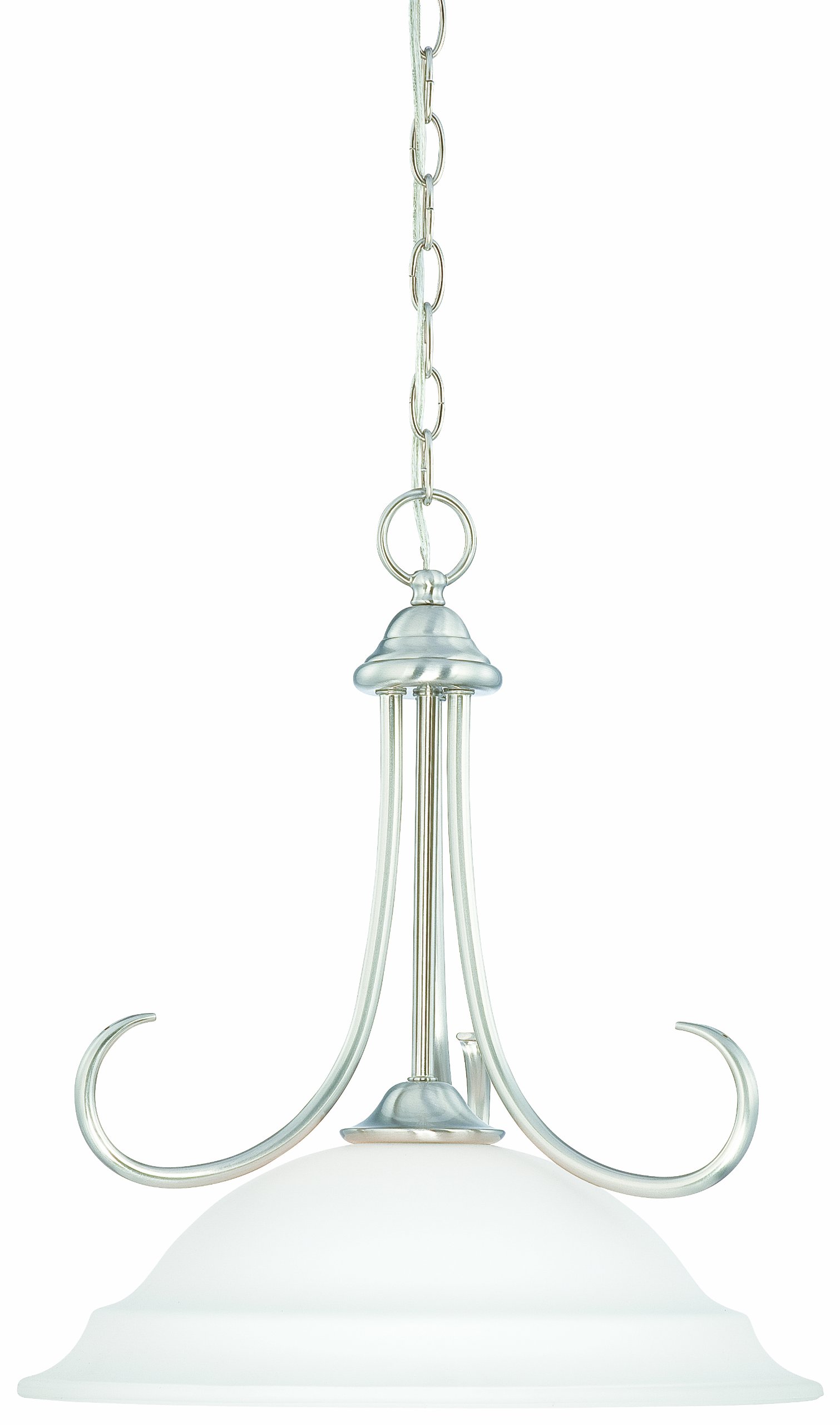 Thomas Lighting SL891678 Bella Collection 1 Light Pendant, Brushed Nickel