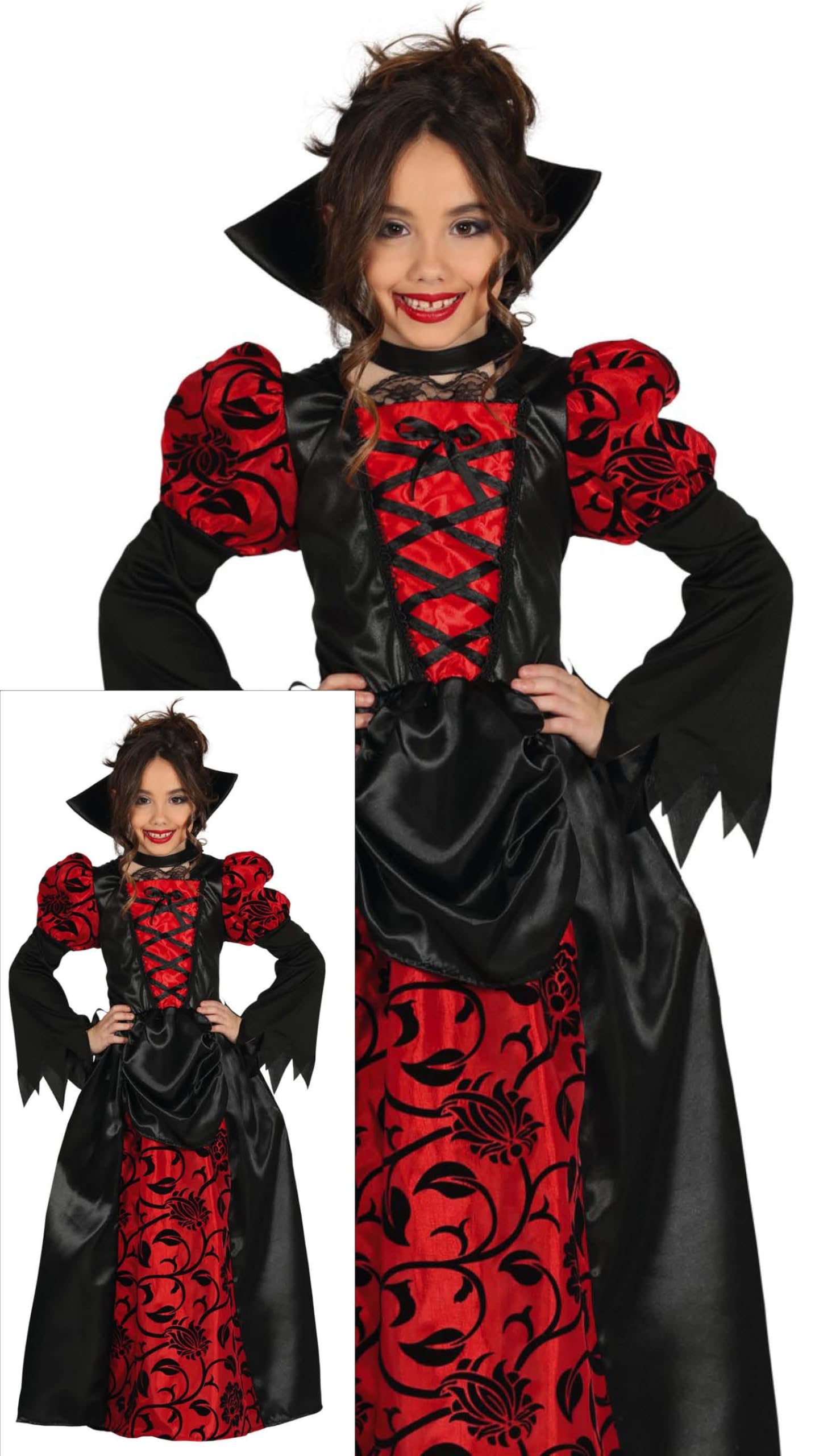 FIESTAS GUIRCA Disfraz Vampiresa Niña - Disfraz Halloween Niña