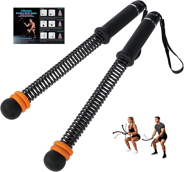 2pc Weighted Cordless Battle Ropes 1