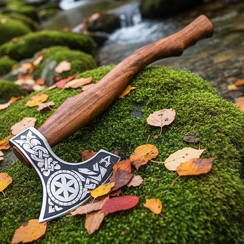 AX-9963 Viking Barbudo Camping Hacha de hacha para dividir