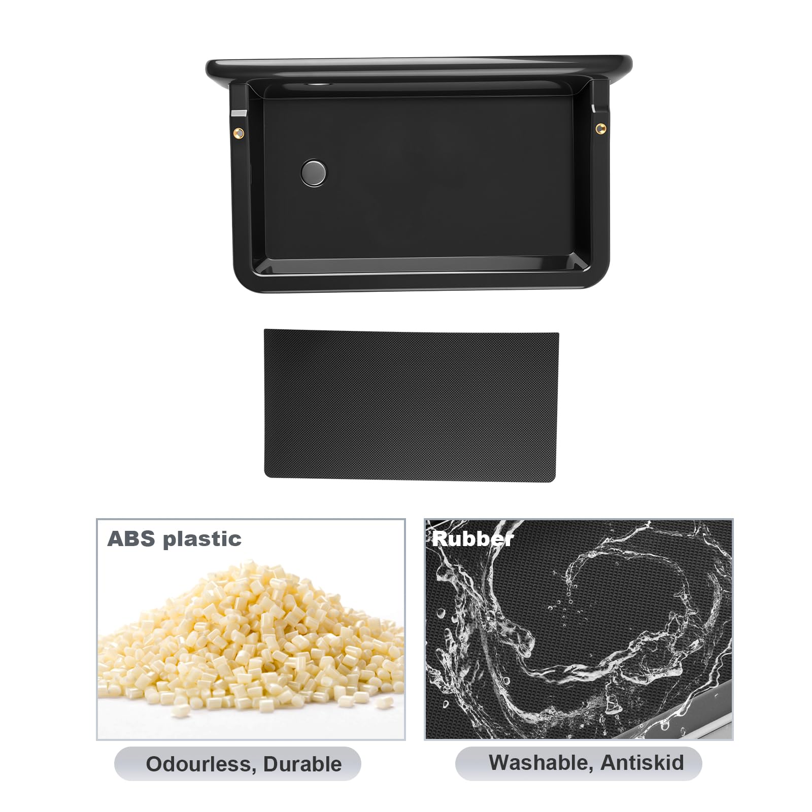 SKTU Organizzatore di Vassoio Dietro Lo Schermo Compatibile con VW Golf 8.5 2025+ | Scatola di stoccaggio della Console Centrale per Schermo Touchscreen di Navigazione 12.9" Accessori VW Golf 8.5