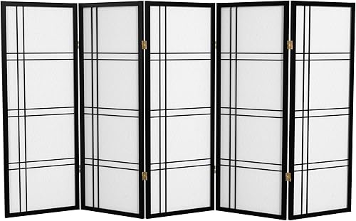 Miniatura 84 de Pantalla Shoji corta de doble cruz de 4 pies - Natural - 3 paneles Natural,Negro -,Honey,Rosewood,Nuez,Blanco,https://www.amazon.com/dp/undefined
