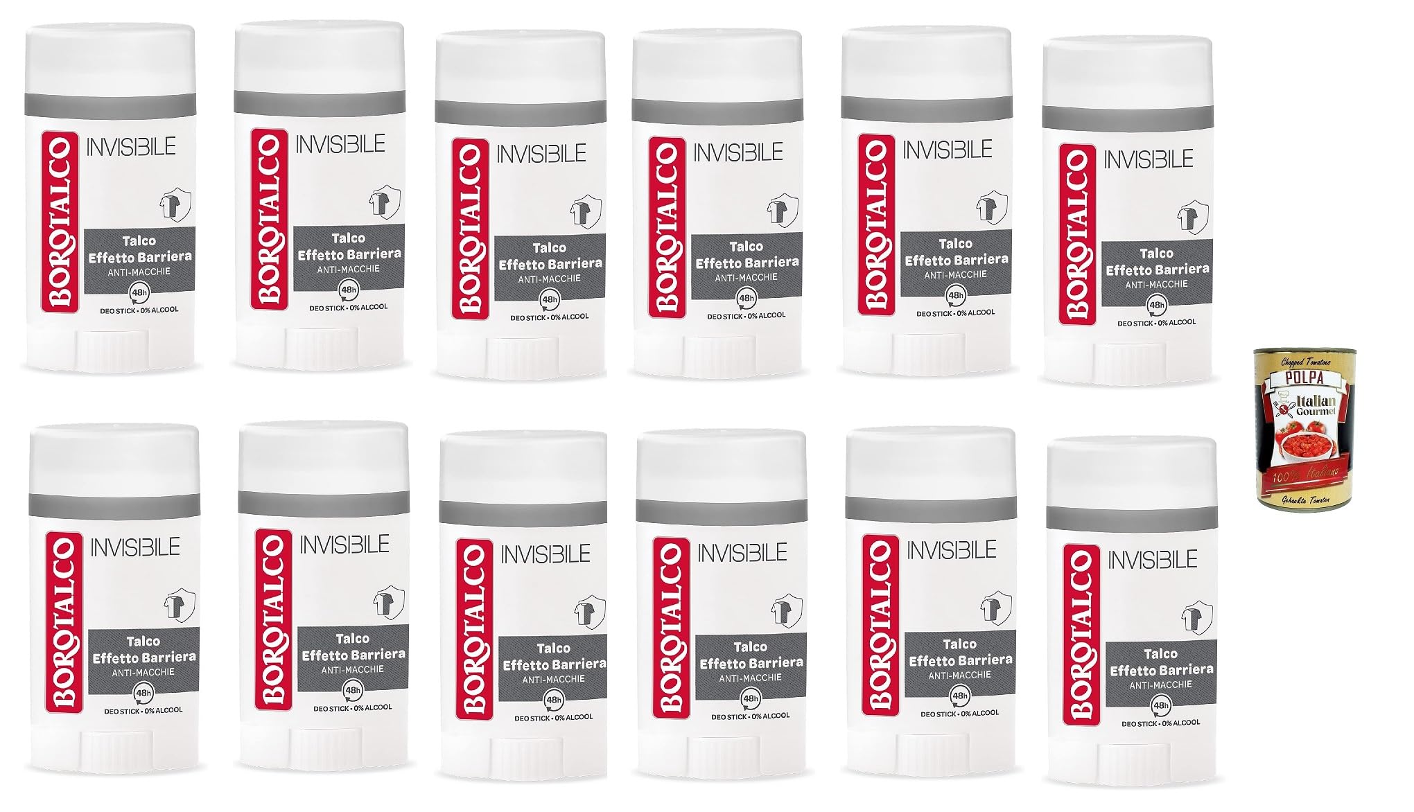 Italian Gourmet Deodorante stick invisibile 12 x 40ml, Deo ohne Alkohol
