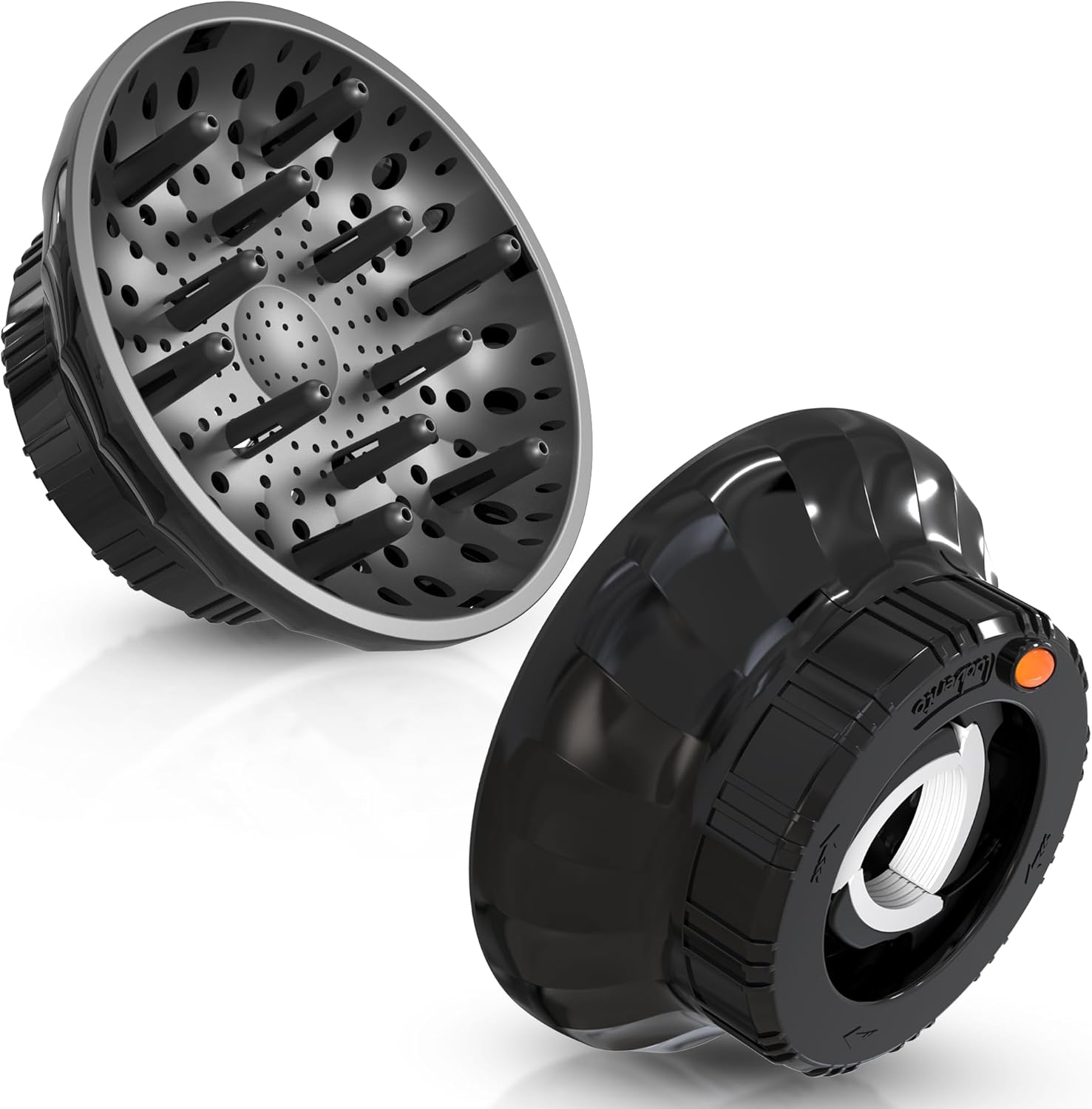 Universal Hair Diffuser for Blow Dryer - Fits All 1.4-2.4 inch Dryers, Professional Ionic Diffuser Attachment for Curly/Wavy Hair, Reduces Frizz & Enhance Curls, Lightweight, Travel-Friendly (Black) - Image 8