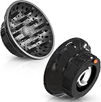 Universal Hair Diffuser for Blow Dryer - Fits All 1.4-2.4 inch Dryers, Professional Ionic Diffuser Attachment for Curly/Wavy Hair, Reduces Frizz & Enhance Curls, Lightweight, Travel-Friendly (Black)