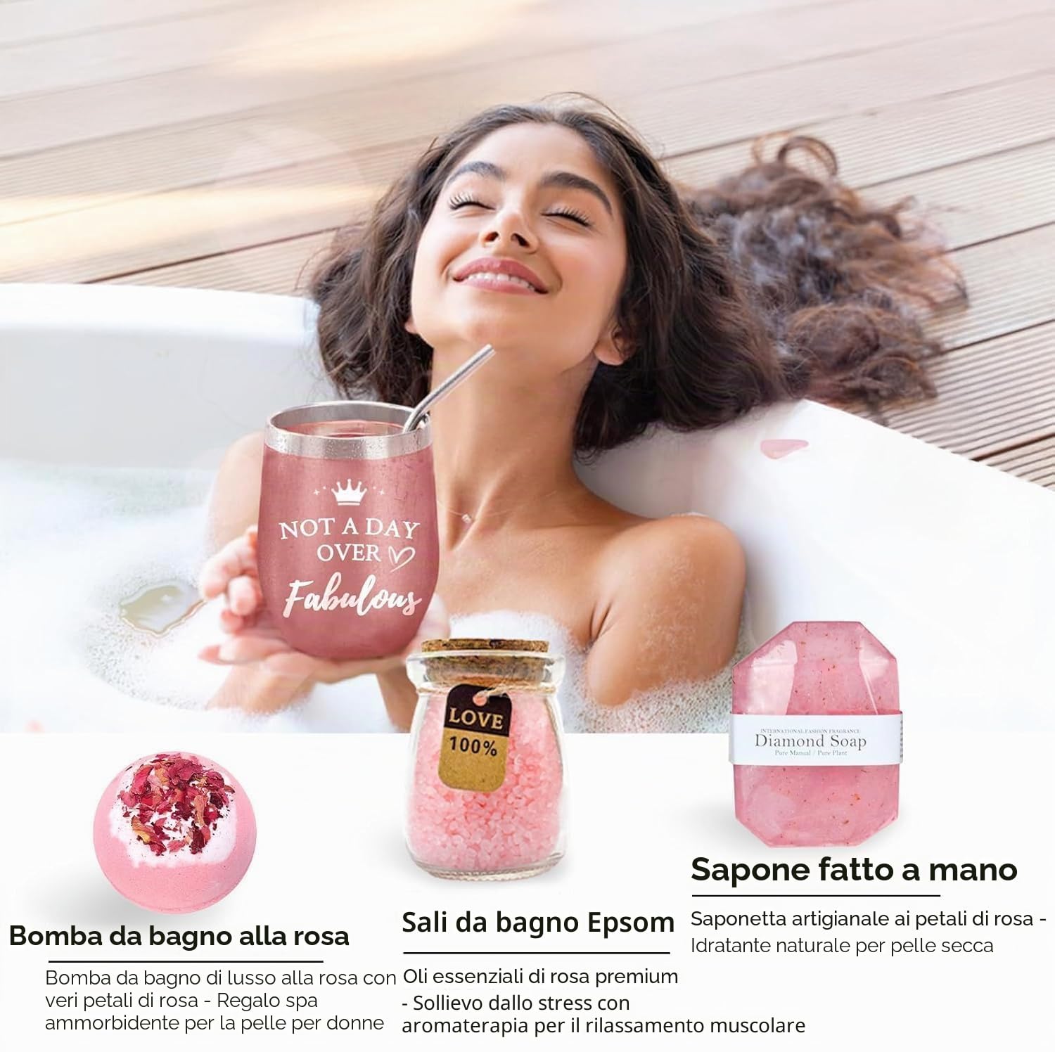 Regali Benessere per Donne,Regalo di Compleanno per 18 30 40 50 60 Donne,Set Regalo di Compleanno per Mamma Migliore Amica Moglie Sorella Natale San Valentino, Festa Della Mamma